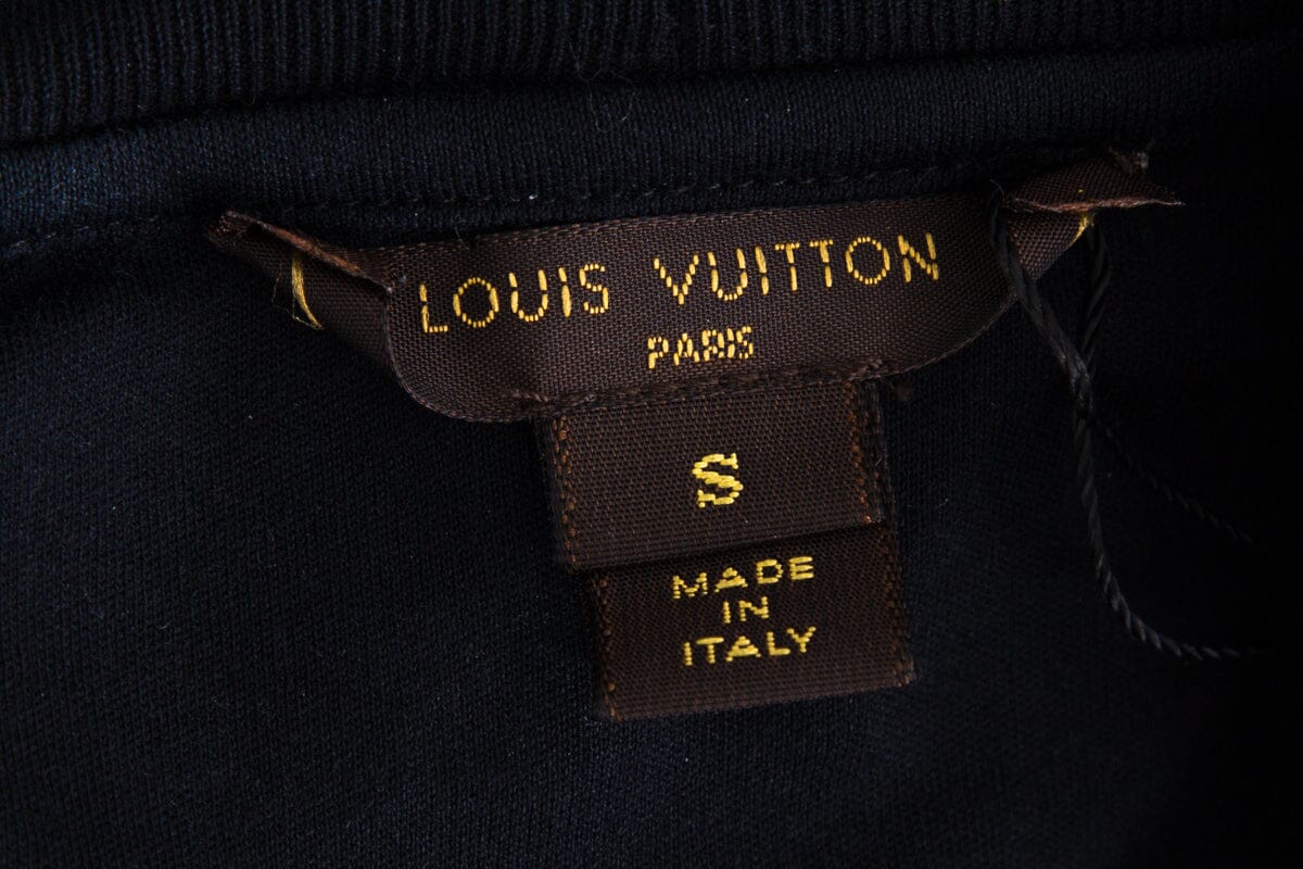 Louis Vuitton Black Graphic Print T-Shirt SZ S
