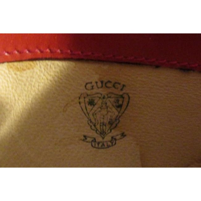 Gucci True Red Micro Guccissima Leather Bucket Bag