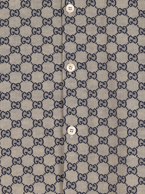 Gucci Men Logo Print Shirt