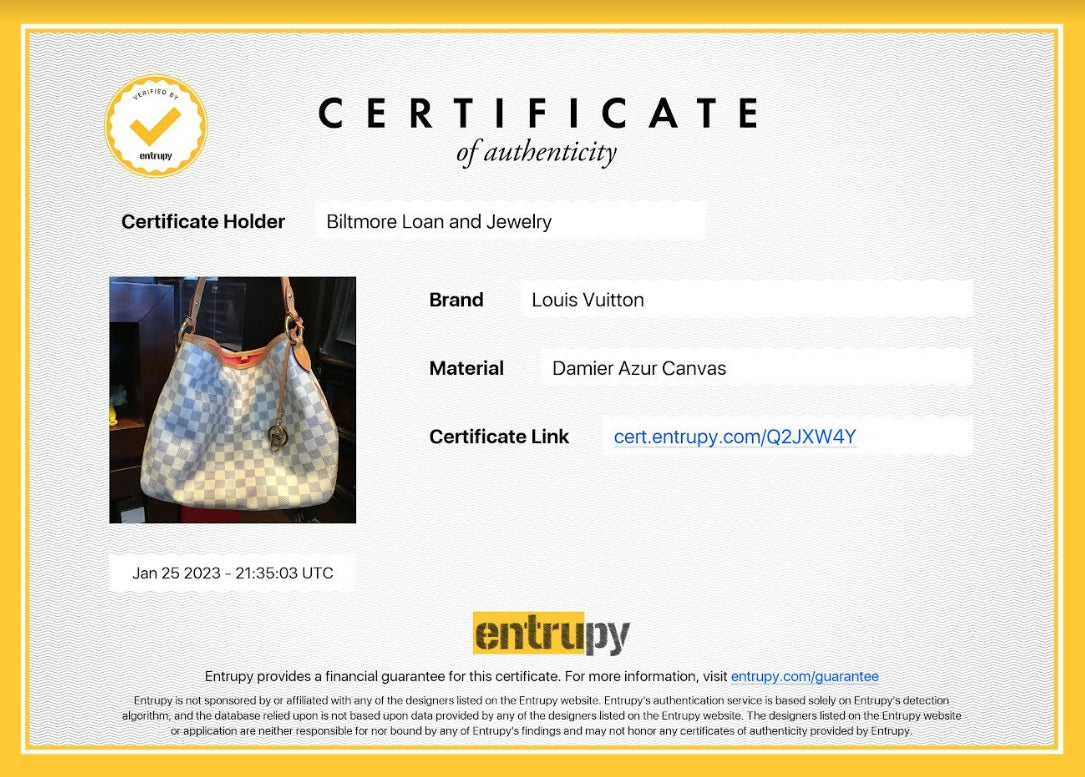 Louis Vuitton Damier Azur Delightful Hobo PM