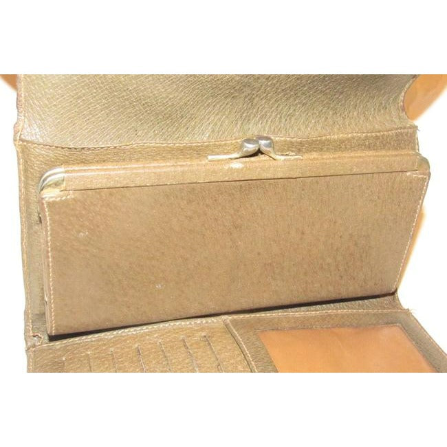 Gucci Brown Guccissima Print Xl Early Tri Fold Continental Wallet