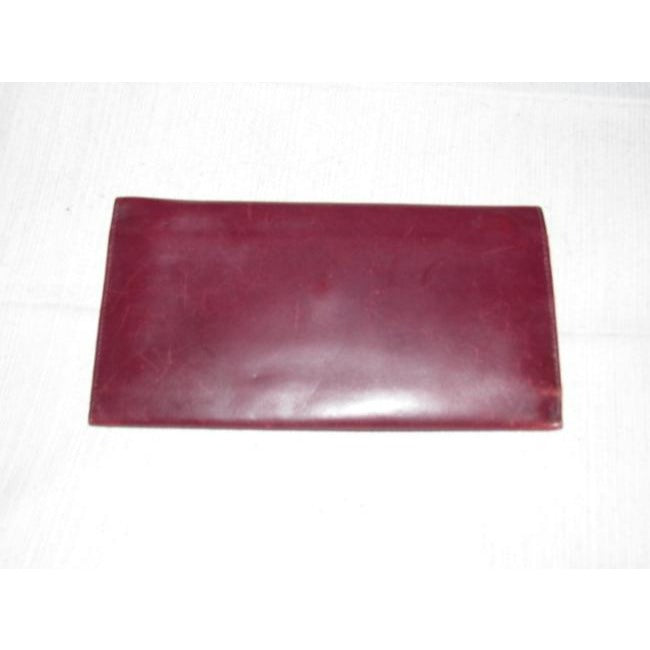 Gucci Super Soft Burgundy Leather With Gold Hardware Vintage Wallet