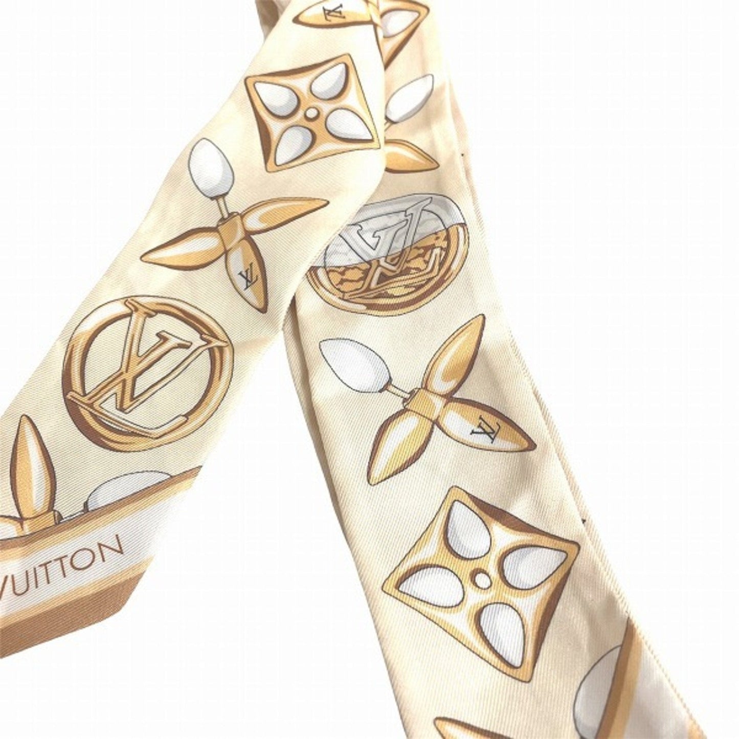 Louis Vuitton  yellow Silk Scarf