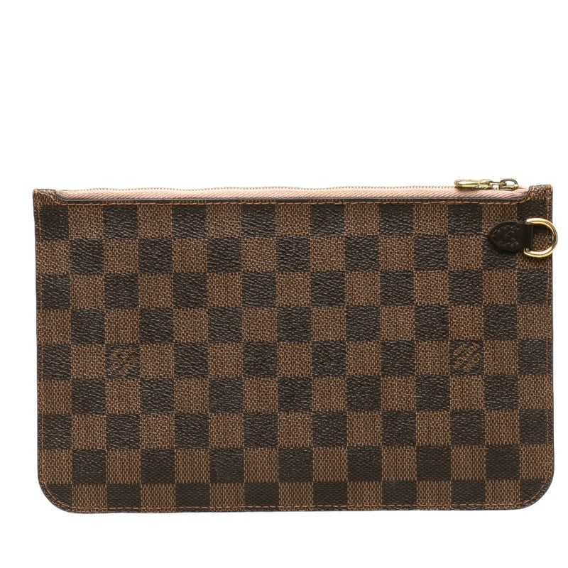 Louis Vuitton Damier Neverfull MM Pouch Rose Ballerine N41603