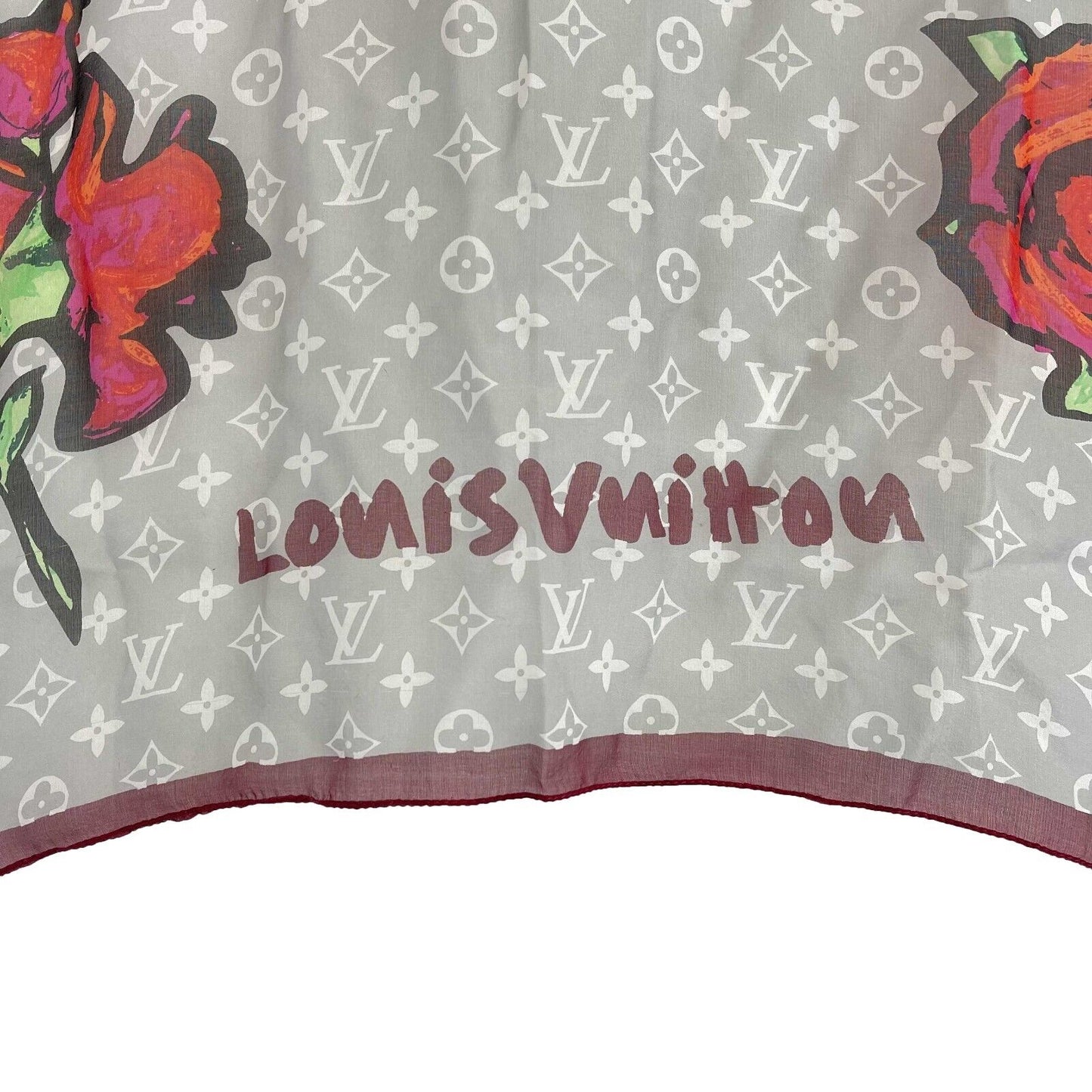 LOUIS VUITTON - Silk Rose Shall - Multicolor XL Scarf