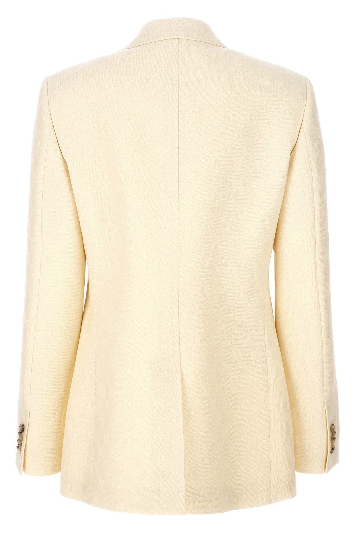 Gucci Women Single-Breasted Jacquard Logo Blazer