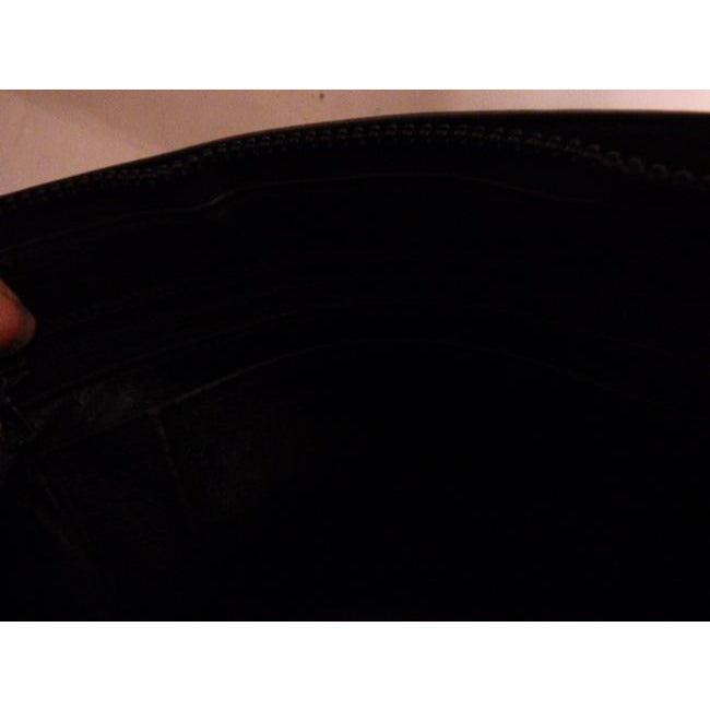 Gucci Vintage Black Leather And Large G Logo Print Canvas Suede Hobo Bag