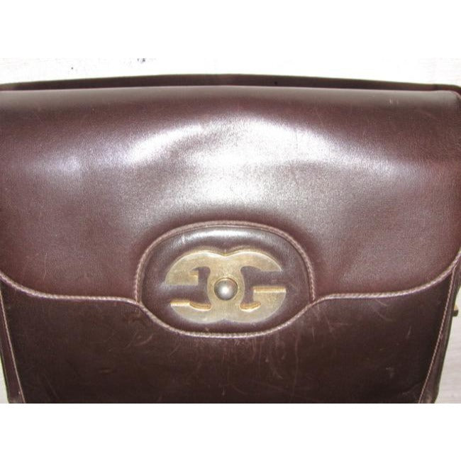 Gucci Vintage Pursesdesigner Purses Rich Brown Leather Satchel