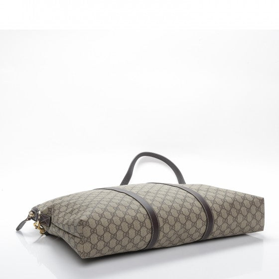 Gucci GG Plus Cuoio Minerva Monogram Briefcase in Cocoa