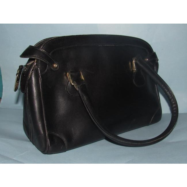Gucci Vintage Pursesdesigner Purses Glossy Black Leather Satchel