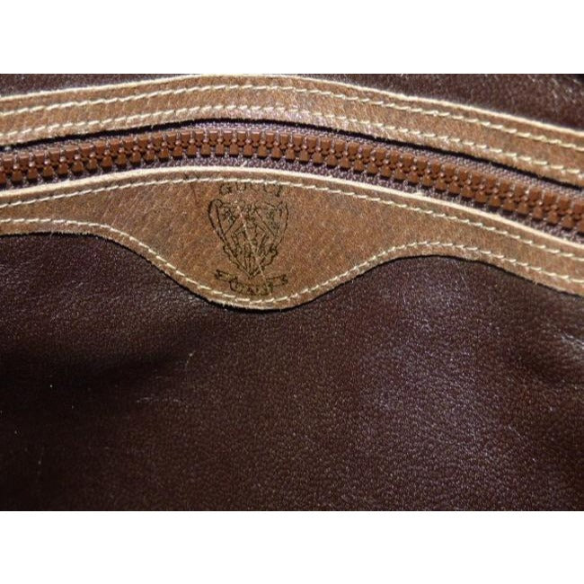 Gucci Sale Designer Purses Large G Logo Print Coated Canvas Brown Leather Red And Green Striped Sides