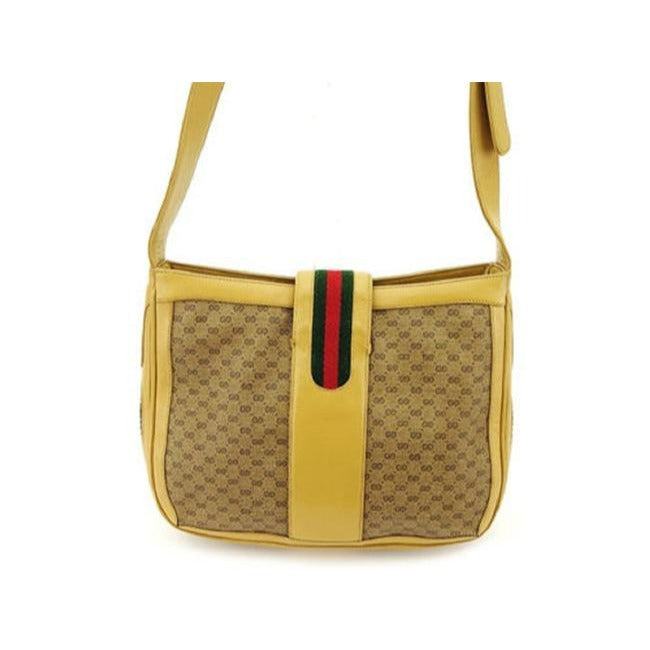 Gucci Brown micro Guccissima Leather Hobo Crossbody Bag w Boot Snap
