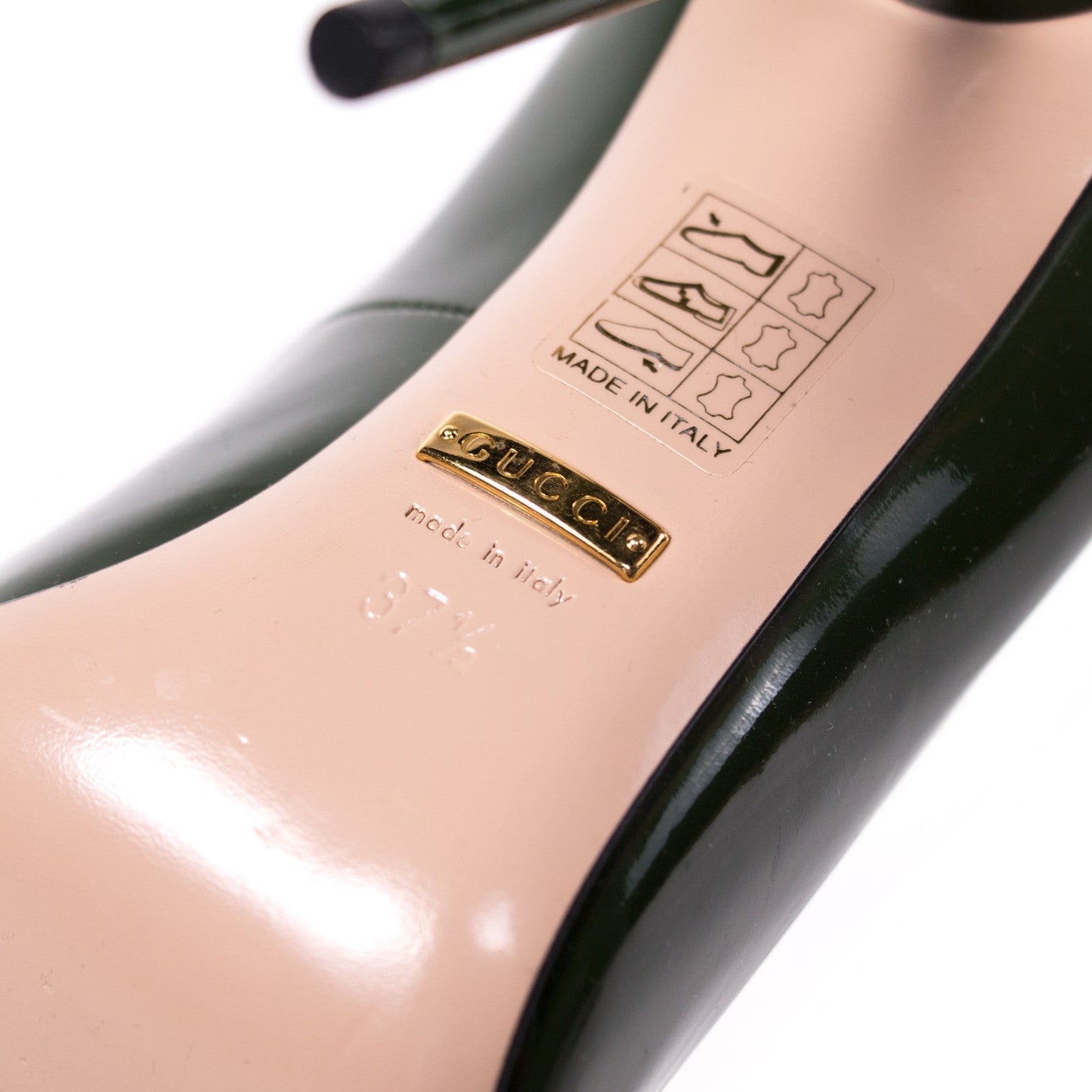 Gucci Pointed Toe Leather Pumps