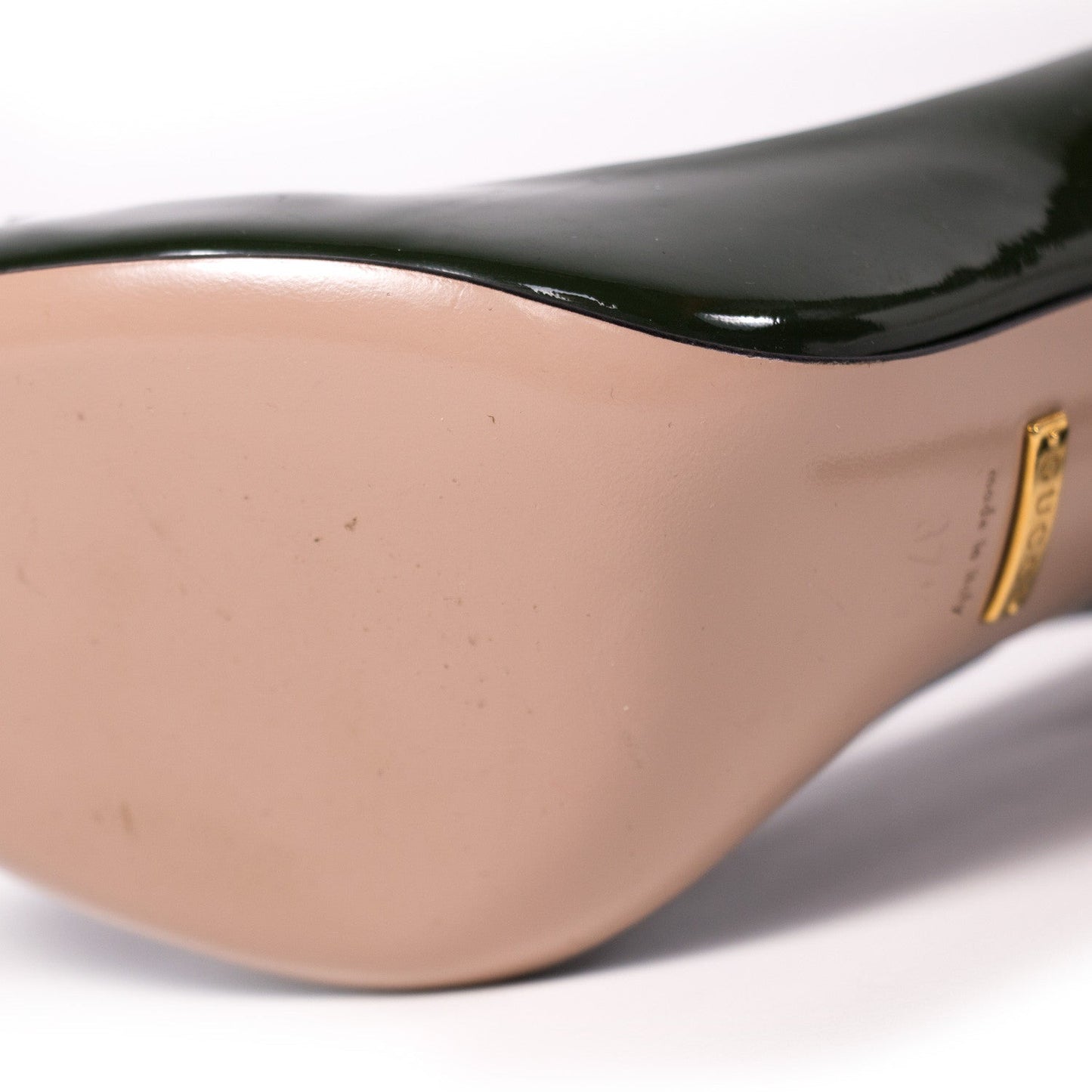 Gucci Pointed Toe Leather Pumps
