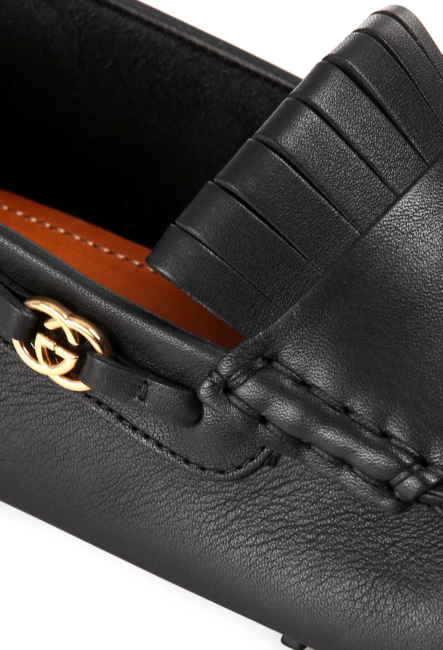 Gucci Men's Black Driving Shoe with Tassel