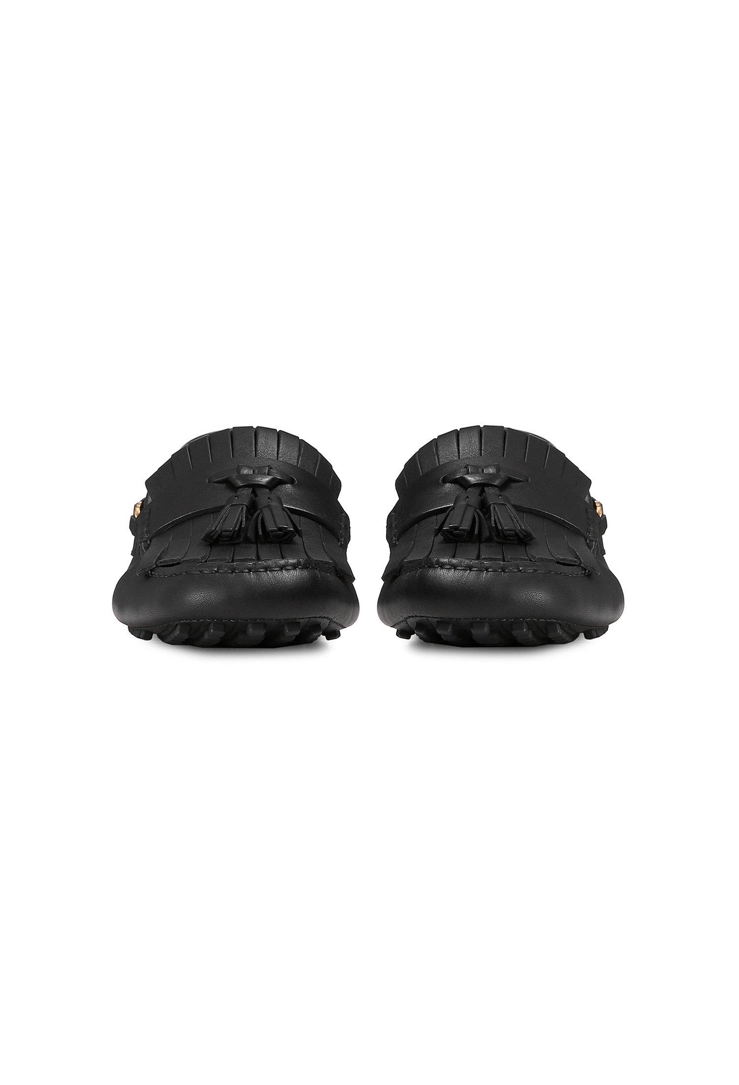 Gucci Men's Black Driving Shoe with Tassel