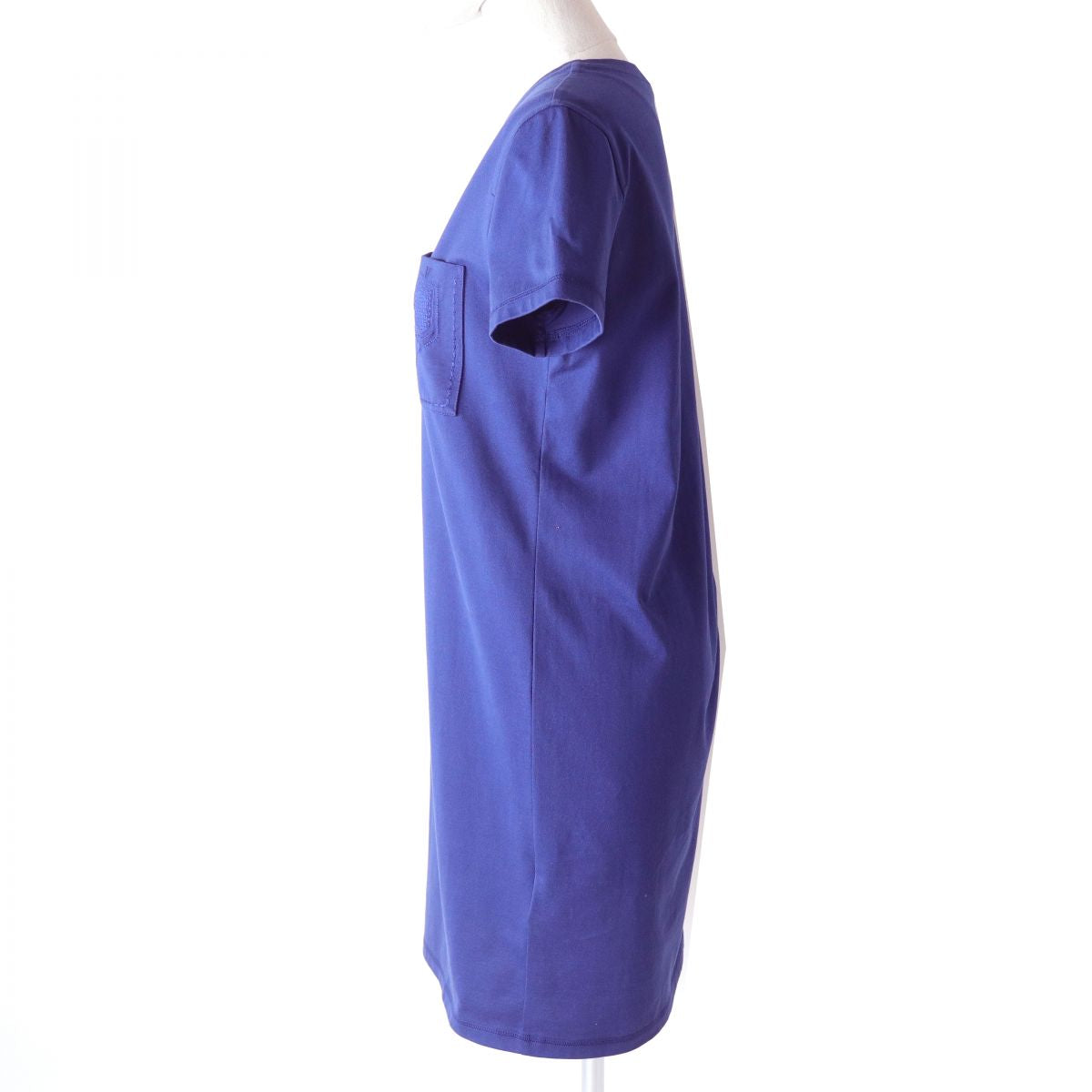HERMES one piece cotton blue 34