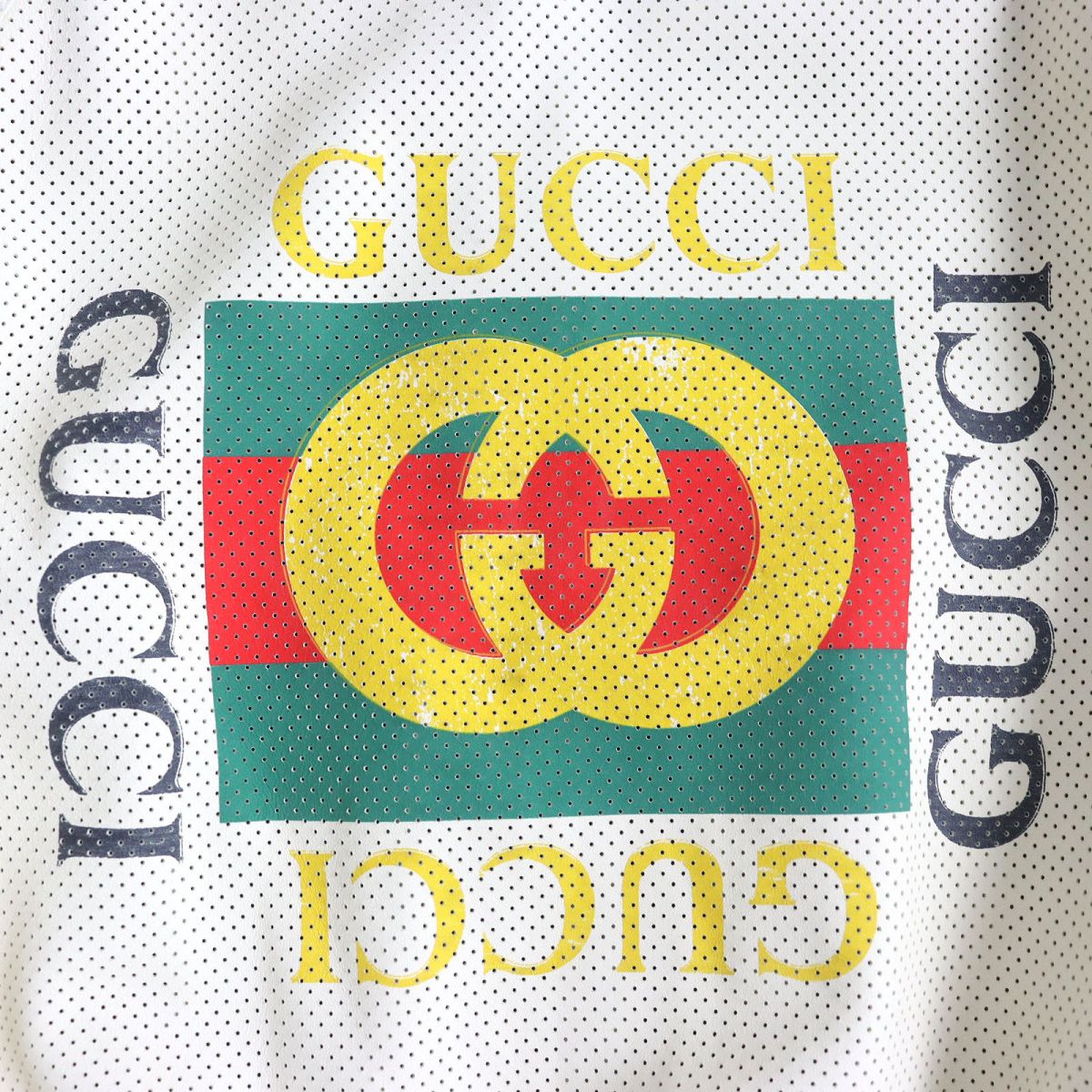 GUCCI Bomber jacket Main: Lamb leather, Main: 97% cotton, Main: 2% nylon, Main: 1% polyurethane, Part: 100% nylon Ivory mens 44 Used
