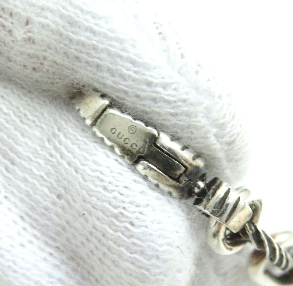 GUCCI bracelet Main�FAG925 Silver mens 18 Used
