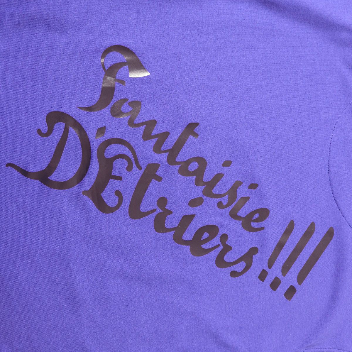 HERMES Short sleeve T-shirt Main: 100% cotton Purple Blue type Women 36 Used