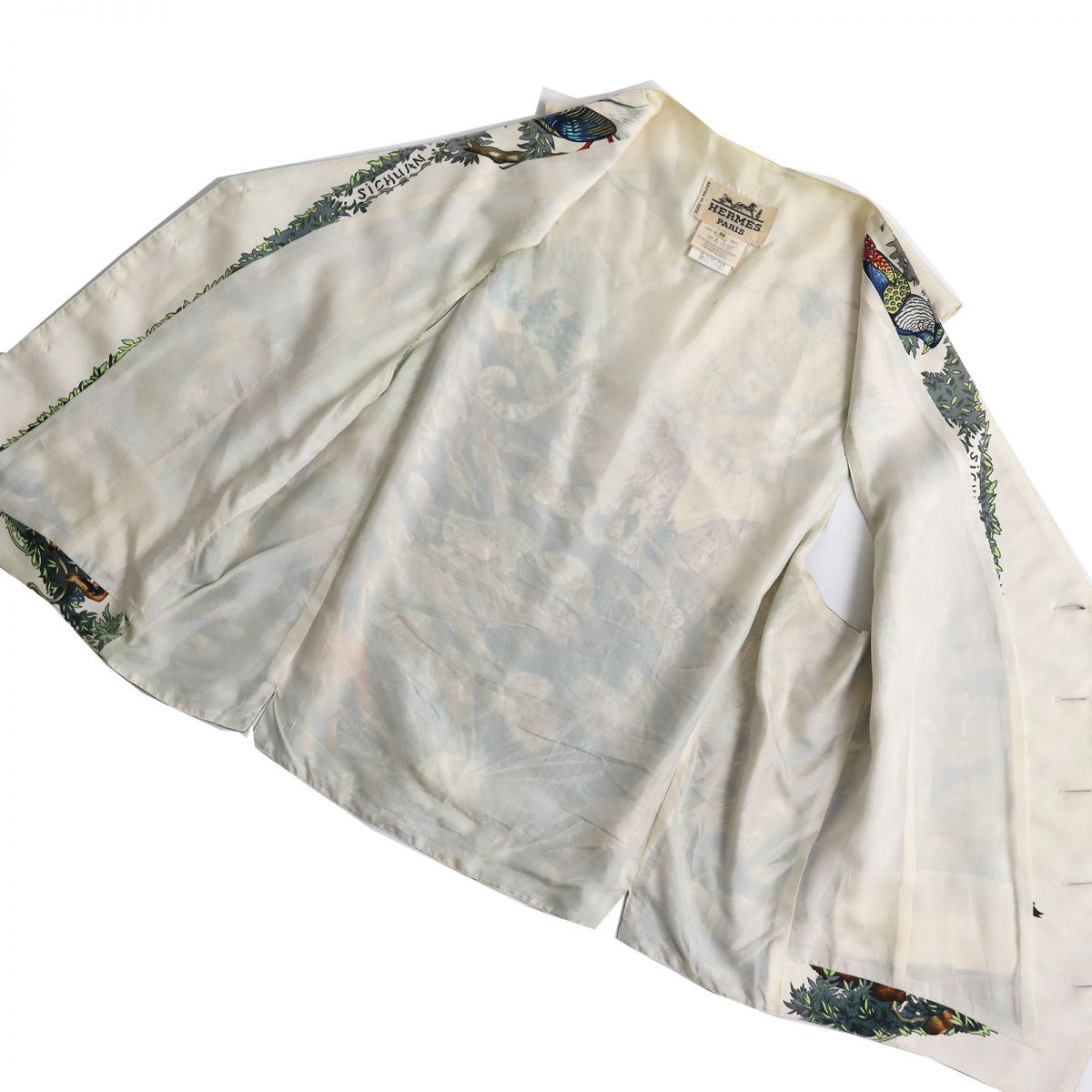 HERMES Best Main: 100% silk multicolor mens 48 Used