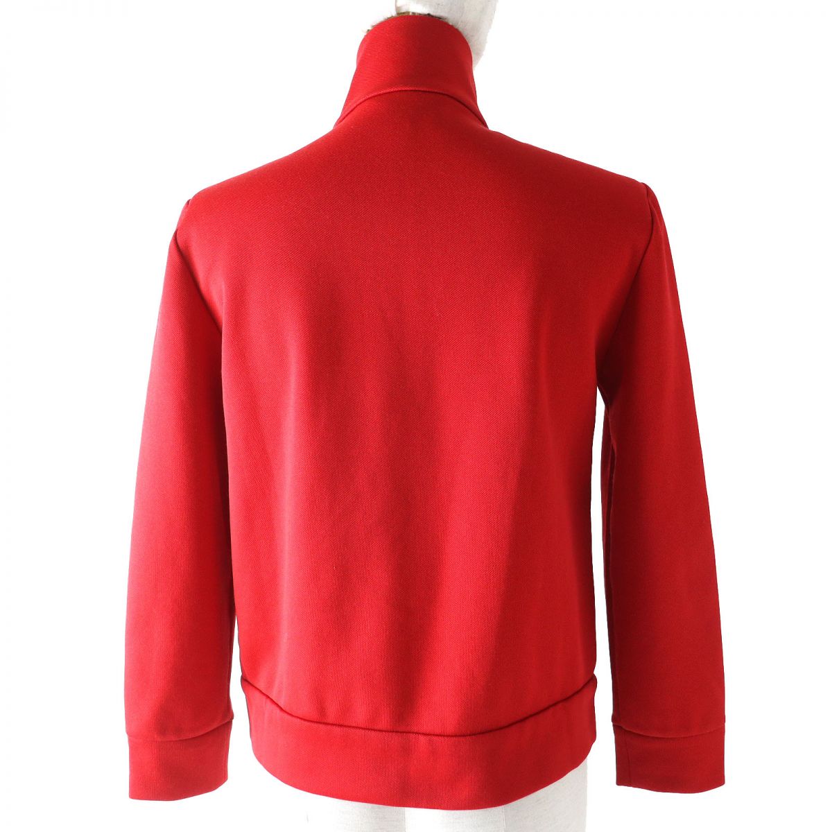 GUCCI Track jacket Outer: 51% polyester, Outer: 49% cotton, Part: 97% cotton, Part: 3% polyester, Part: 50% acrylic Red x green Women XS Used