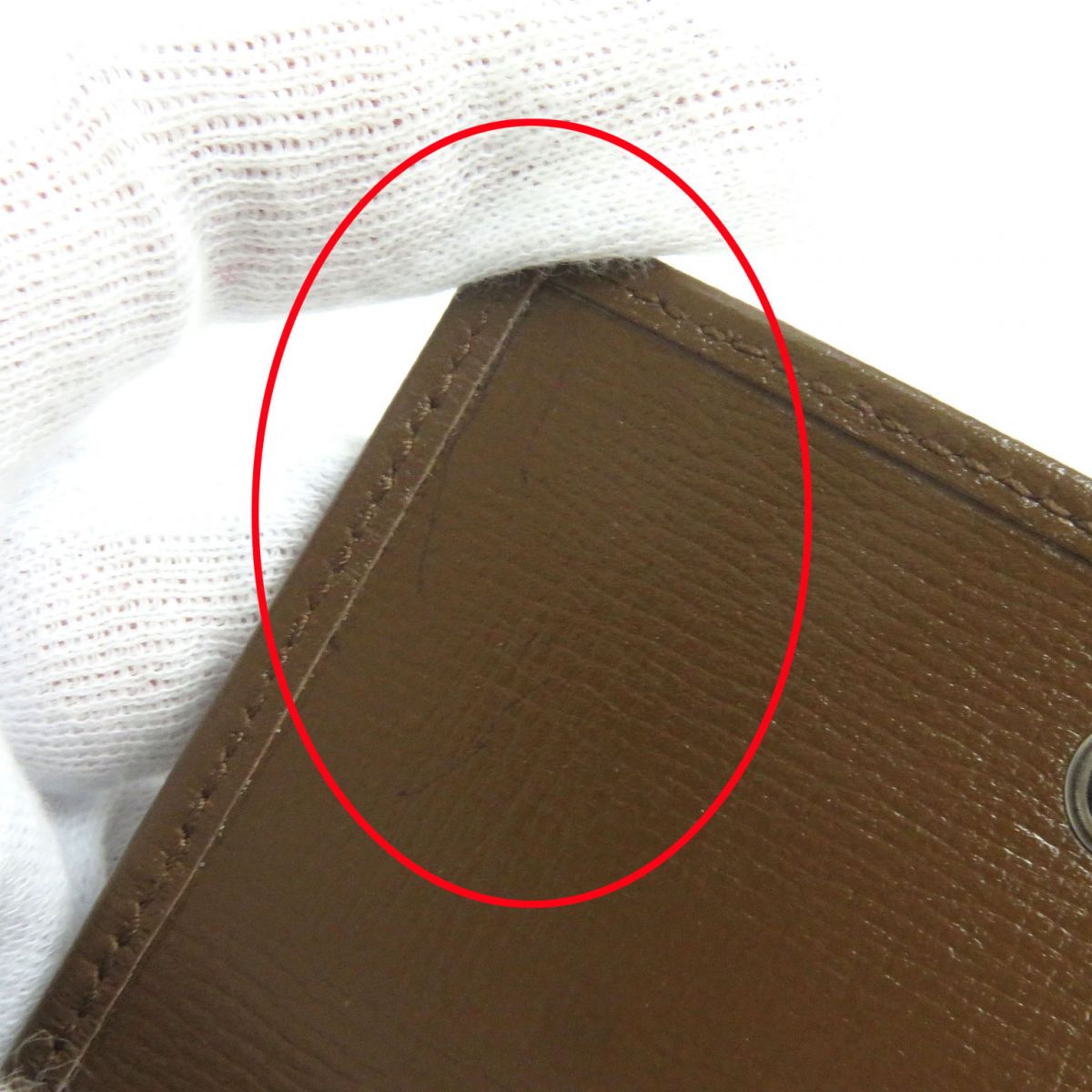 GUCCI Tri-fold wallet Main: Canvas, Part: Leather Beige x brown mens Used