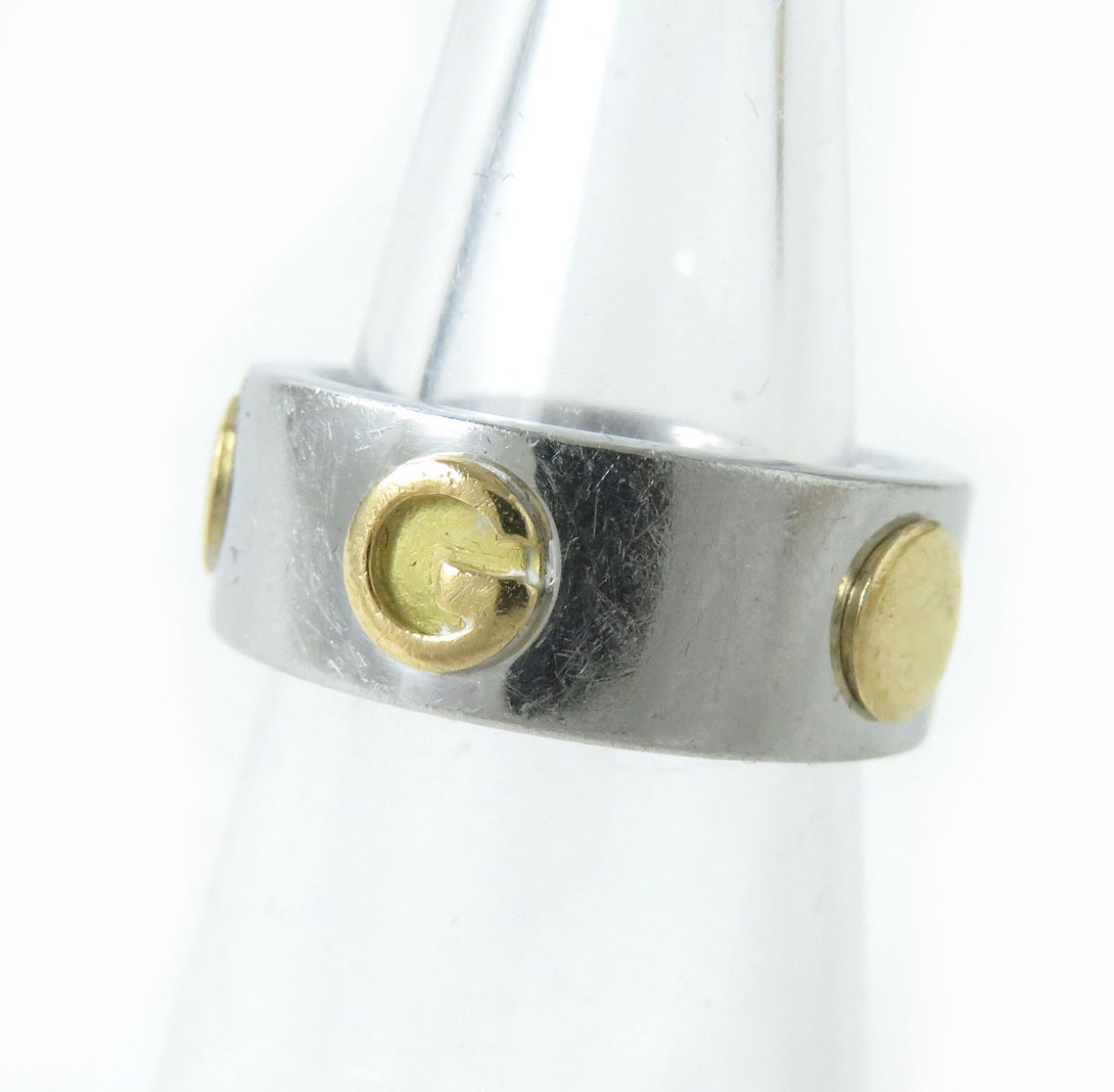 GUCCI Ring - Silverx Gold Women Used
