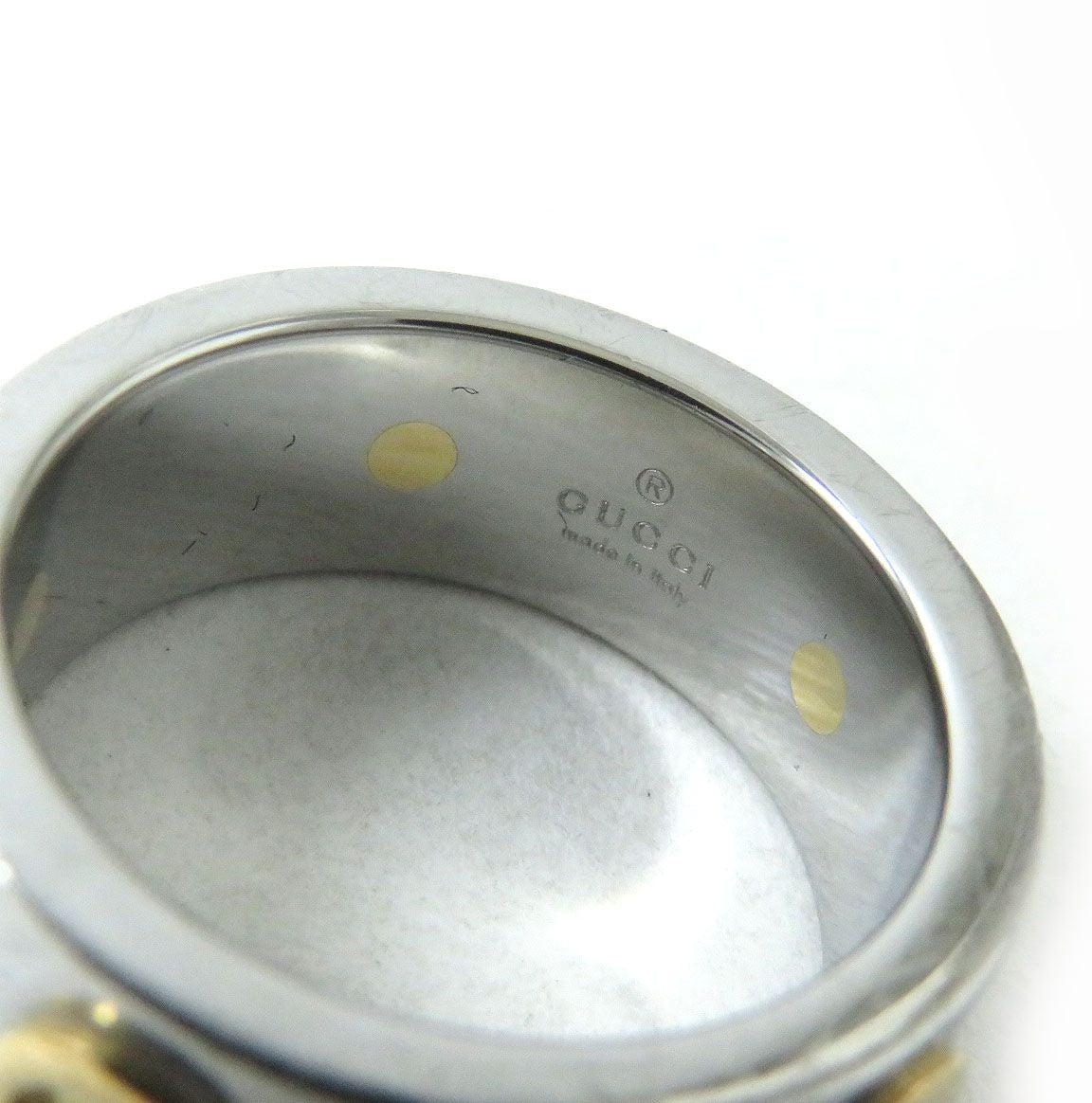 GUCCI Ring - Silverx Gold Women Used
