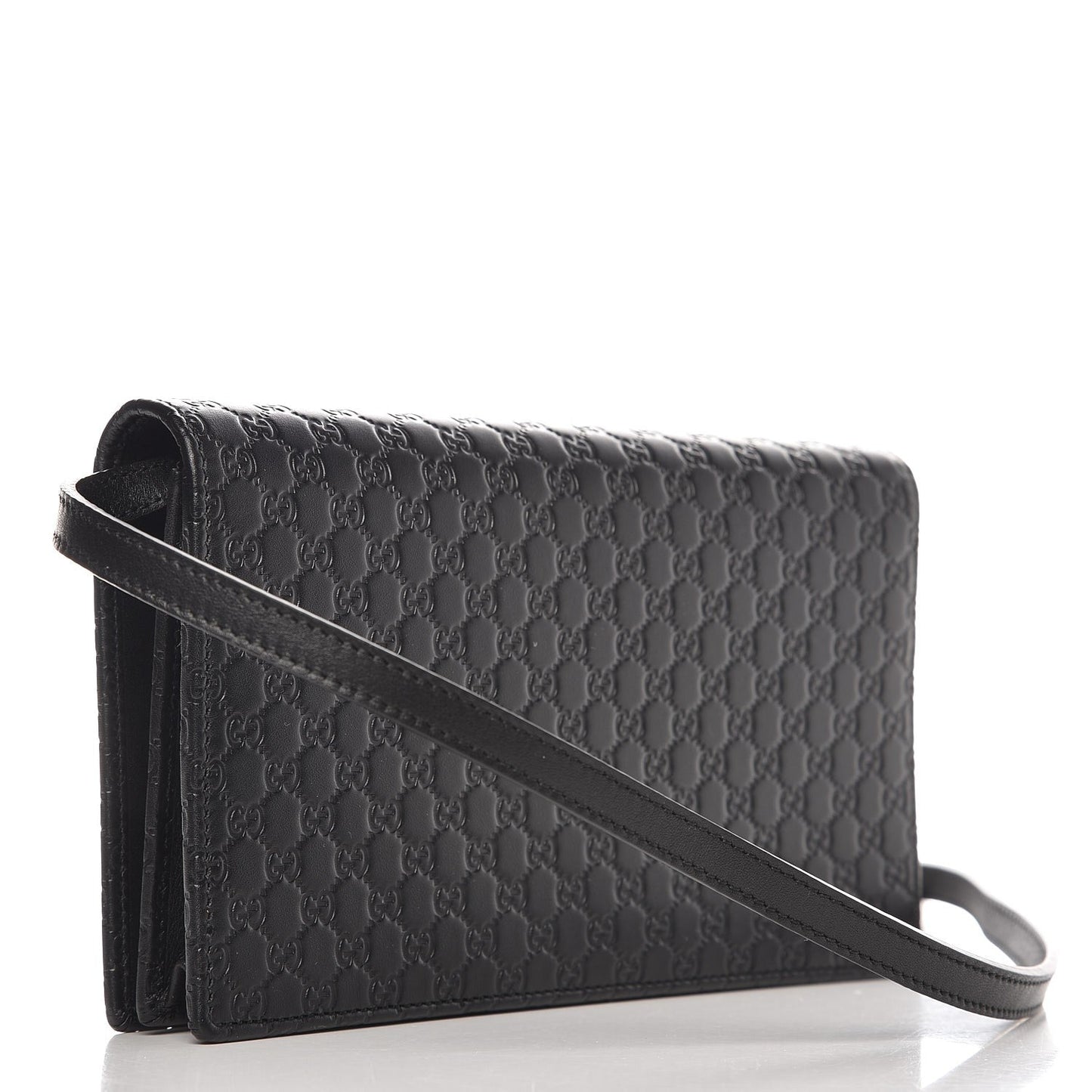 Gucci Microguccissima Leather Shoulder Bag in Black