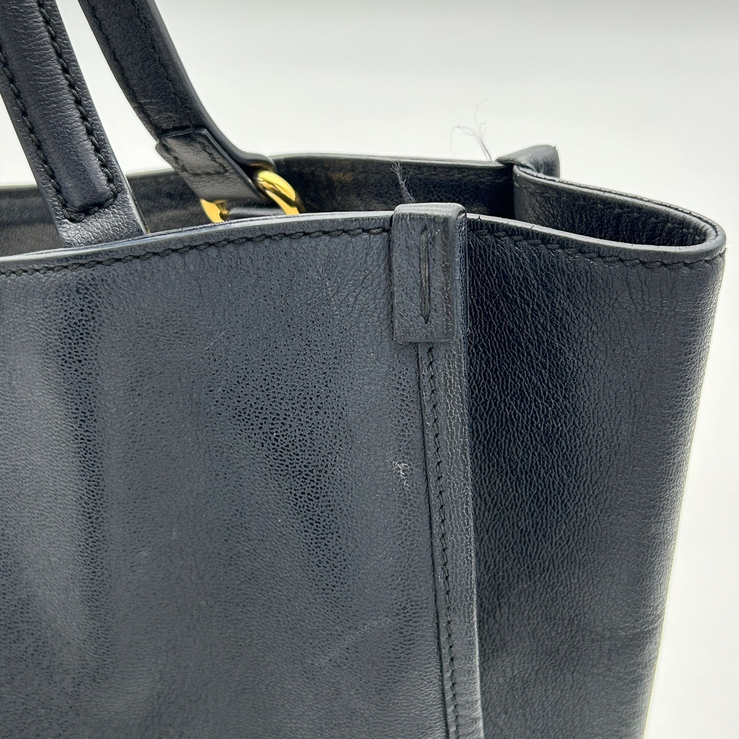 Gucci 1955 Horsebit Horsebit 19 Medium - Black Totes, Handbags LA39077