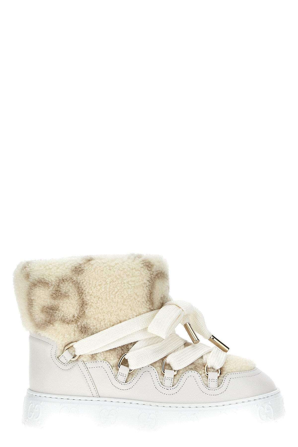 Gucci Women 'Gg' Teddy Ankle Boots