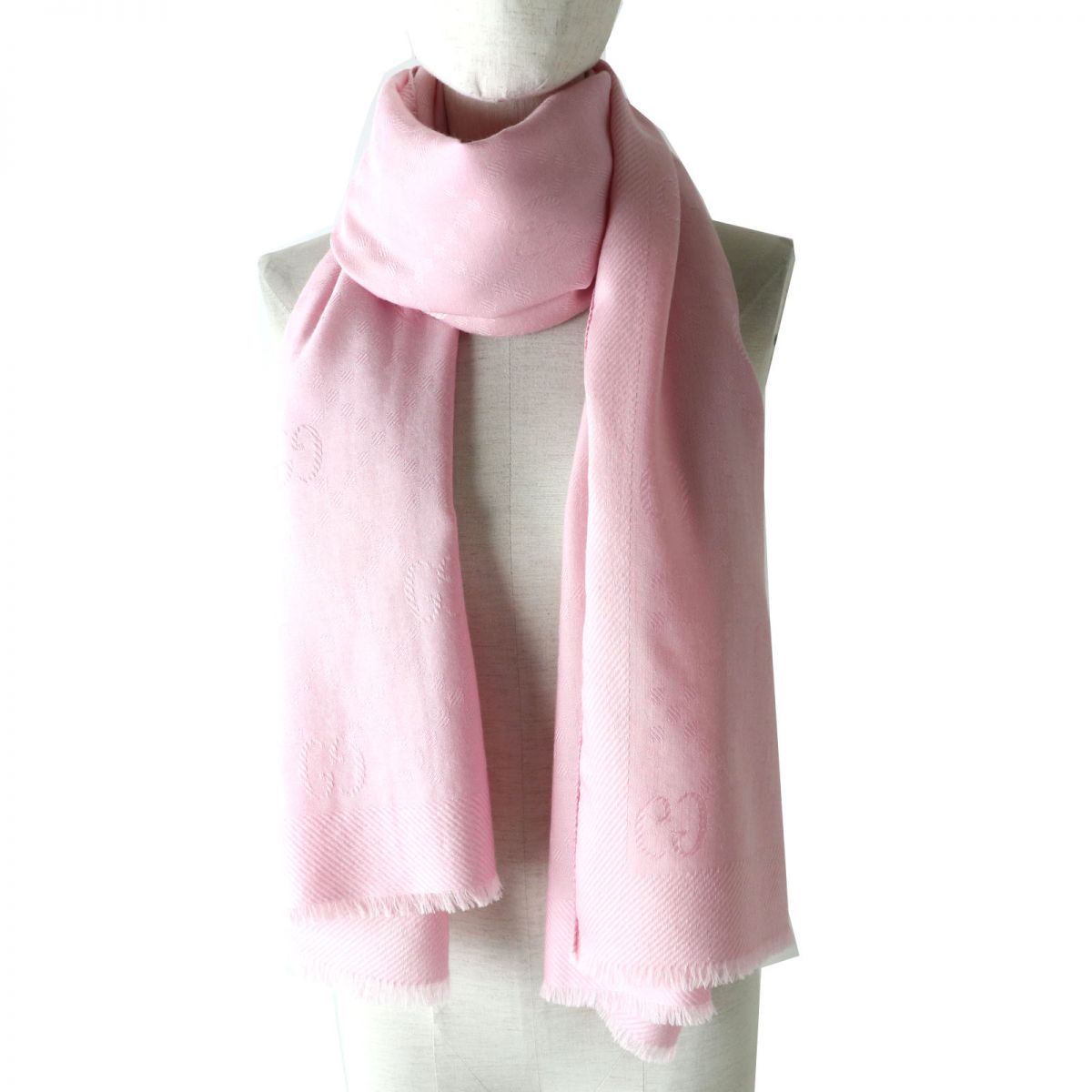 GUCCI Stall Main: 70% wool, Main: 30% silk pink Women Used