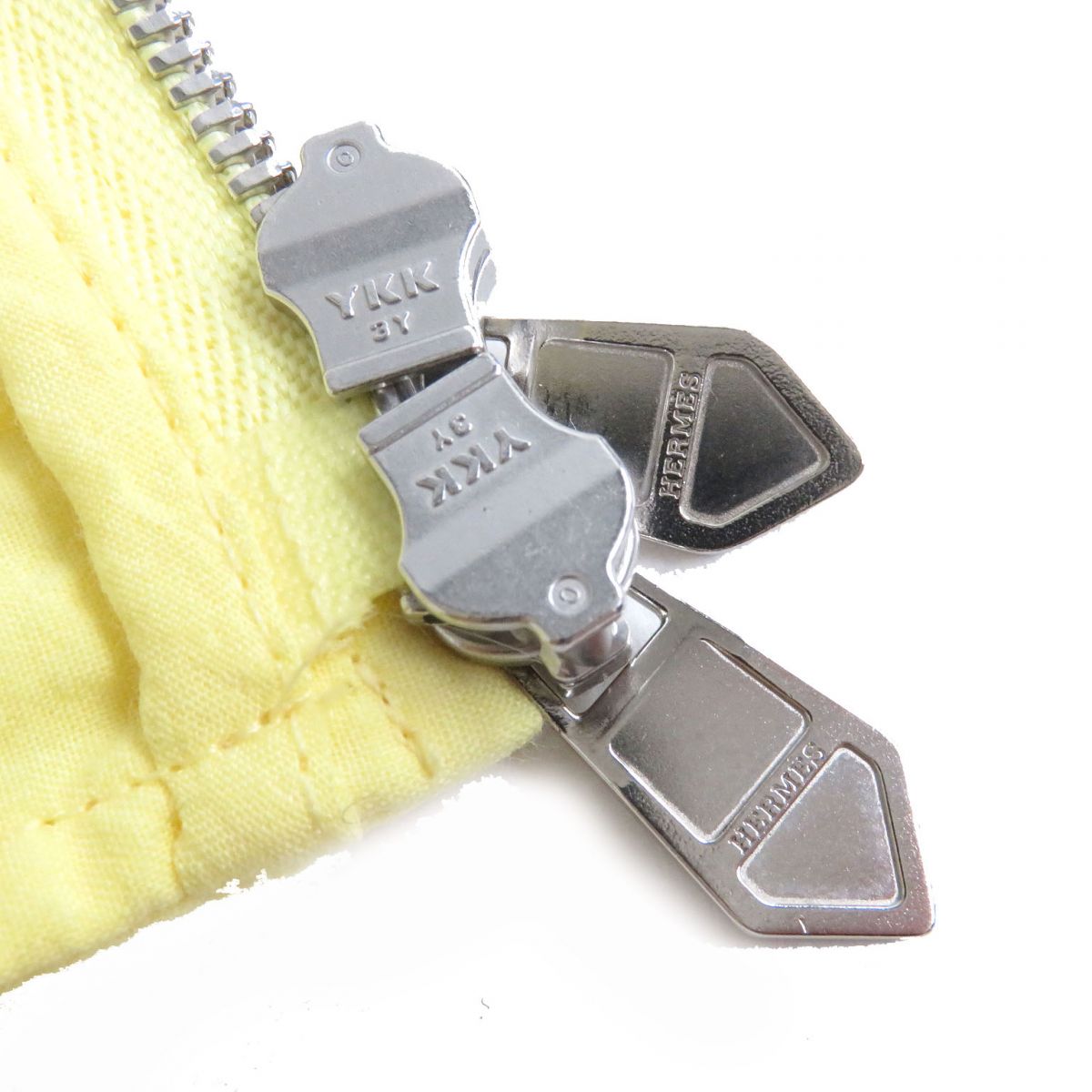 HERMES Blouson Main: 100% cotton, part: 95% cotton, part: 5% polyurethane yellow mens 37 Used
