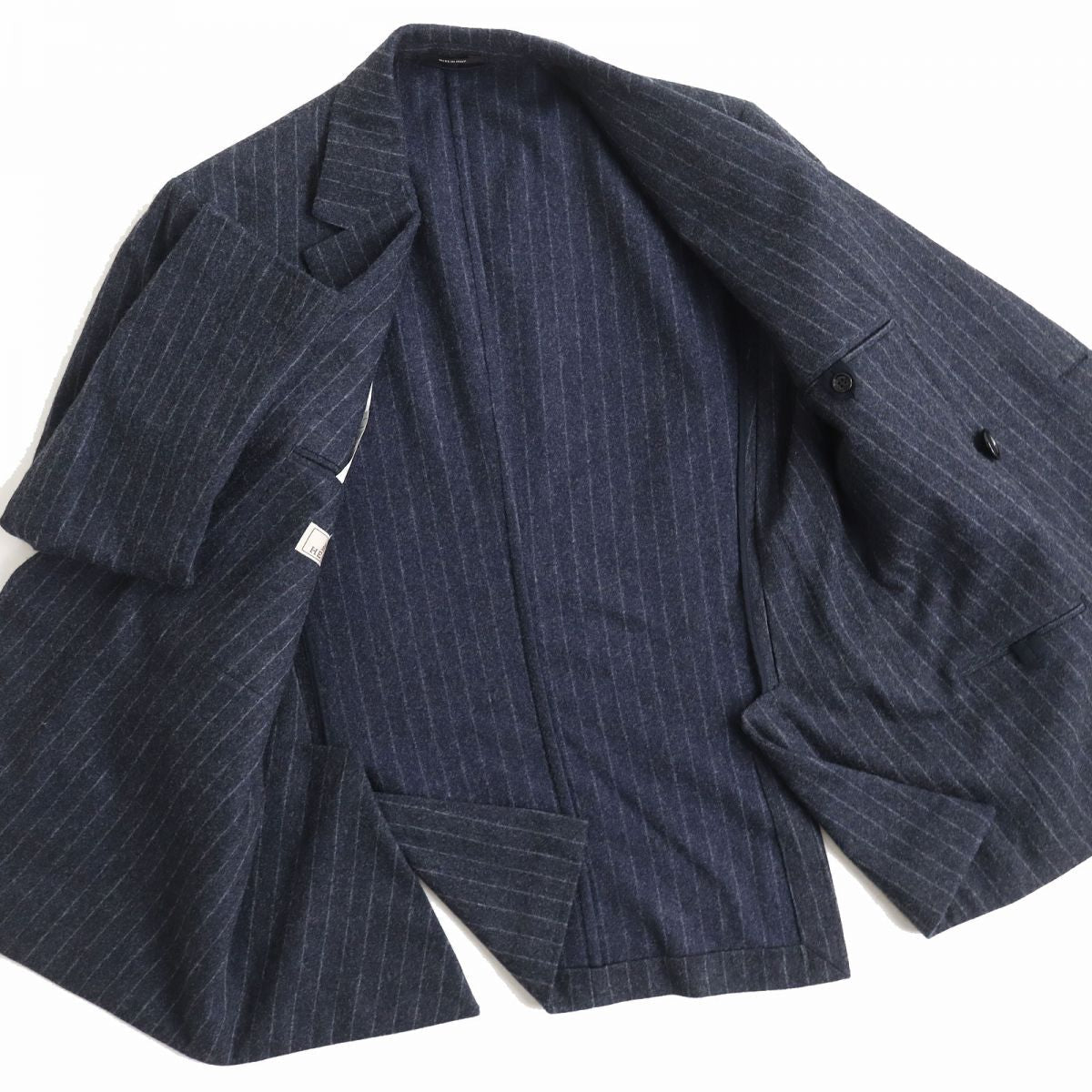 HERMES suit Outer: 100% wool, Lining: 100% cupra, Part: 100% cotton Navy mens Used