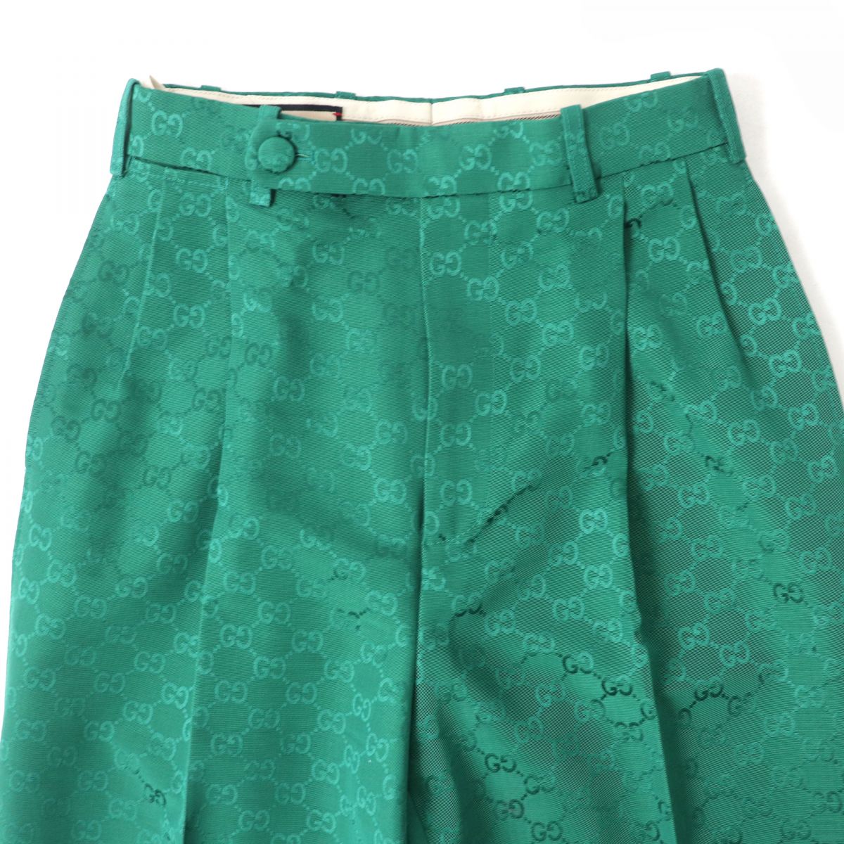 GUCCI Pants Main: 59% cotton, 41% rayon green Women 36 Used