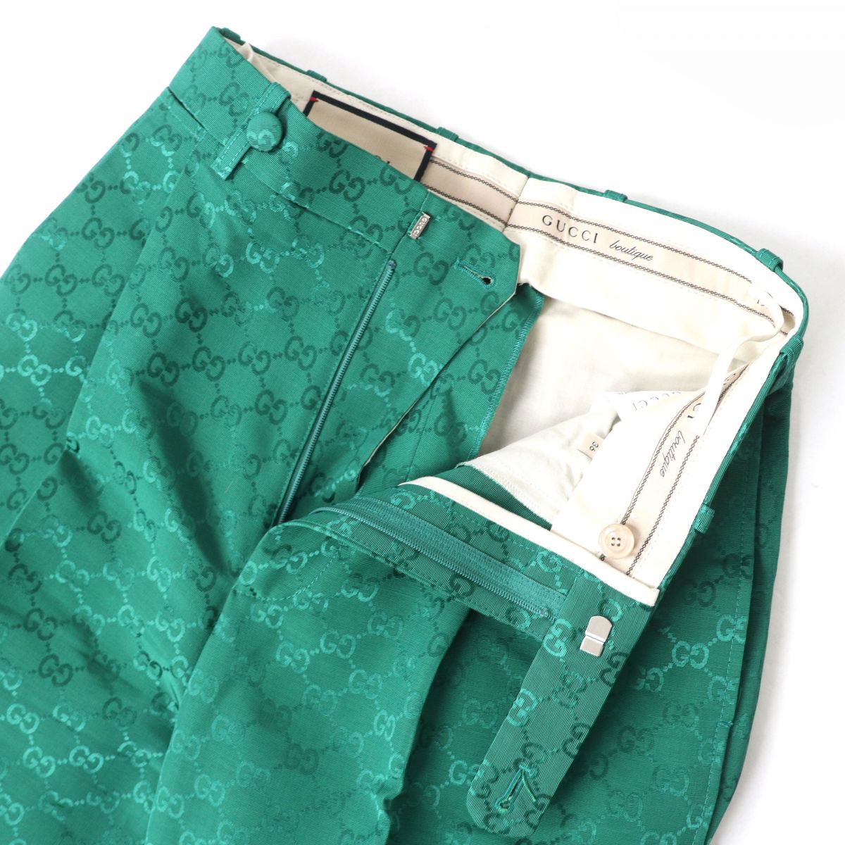 GUCCI Pants Main: 59% cotton, 41% rayon green Women 36 Used