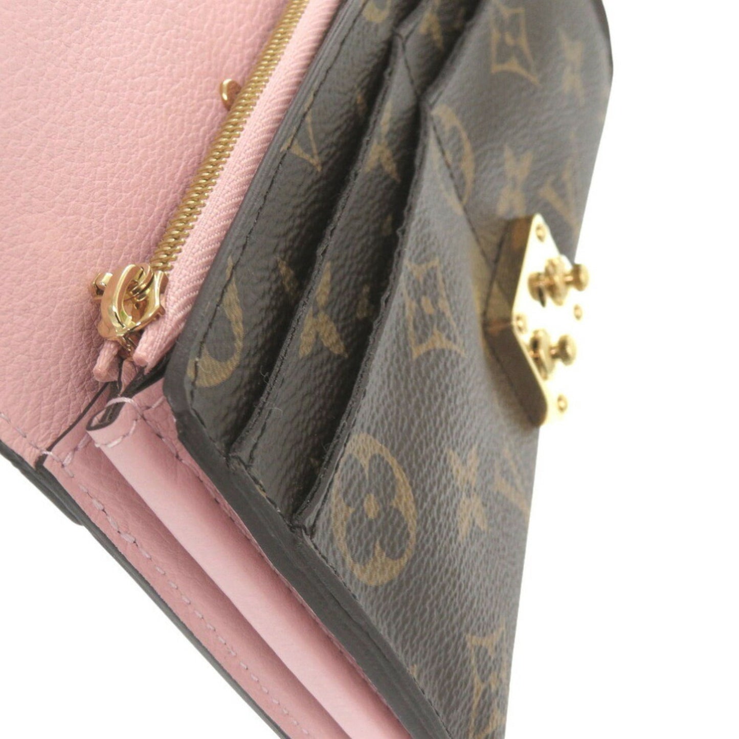 Louis Vuitton  Monogram pink Rose Ballerine Monogram Long Wallet (Bi-Fold)