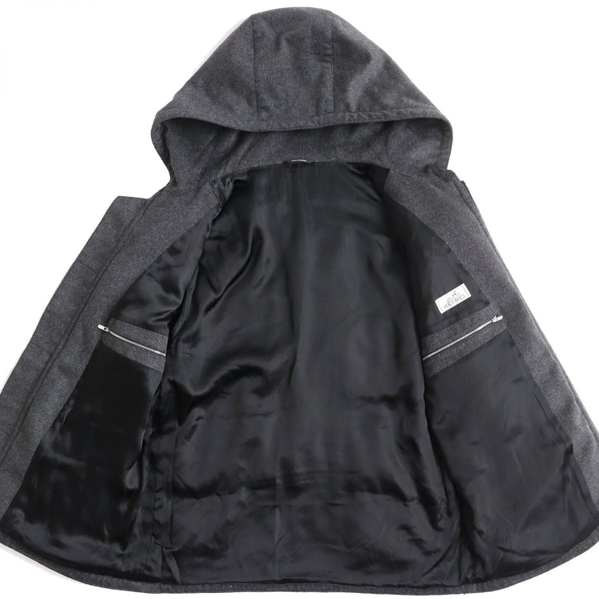 HERMES Down jacket *See photo. Charcoal gray (dark gray) mens Used
