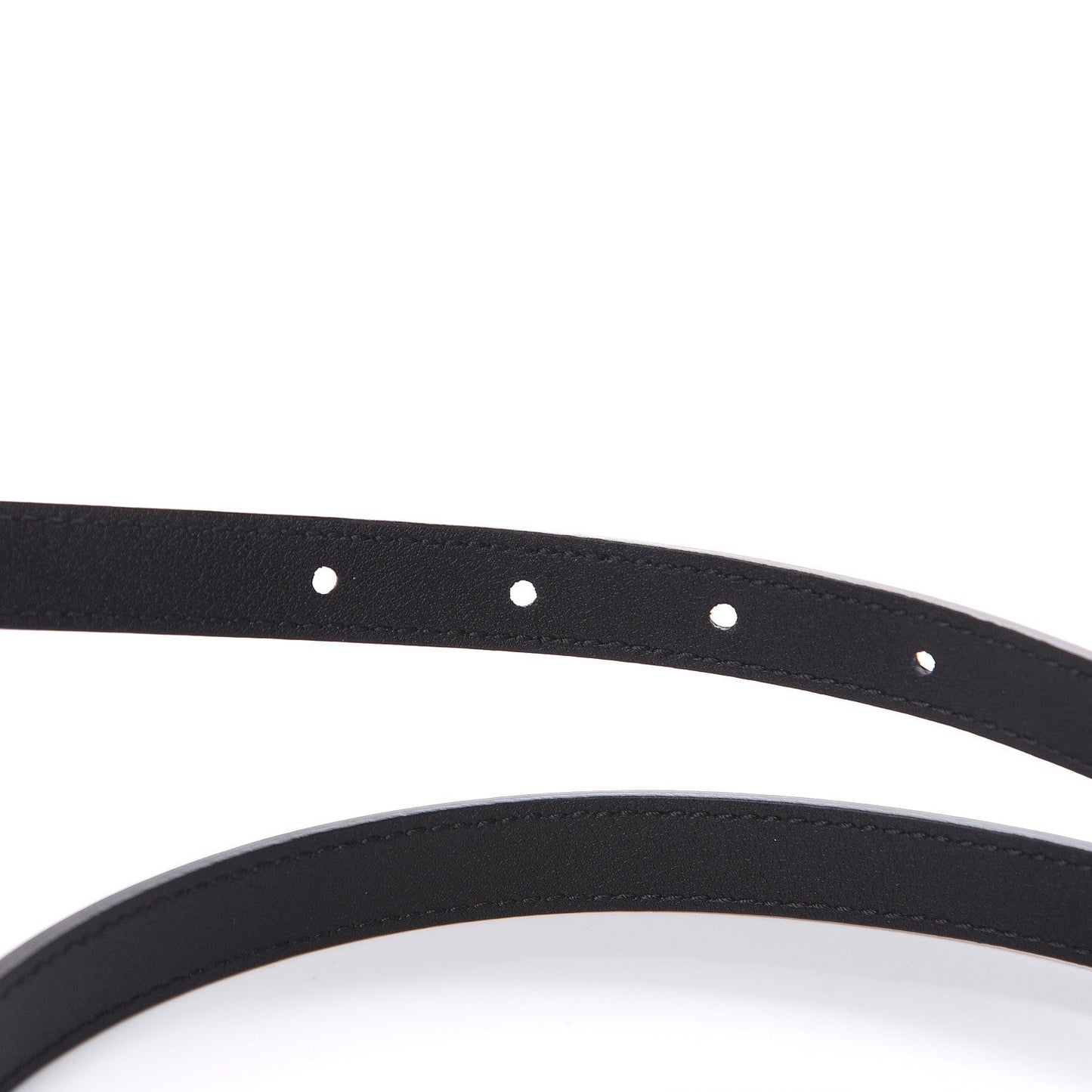 Gucci Leather Belt with Oval Enameled Buckle in Black