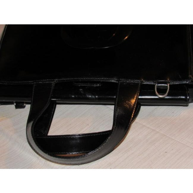 Gucci Soho Vintage Black Patent Leather Satchel