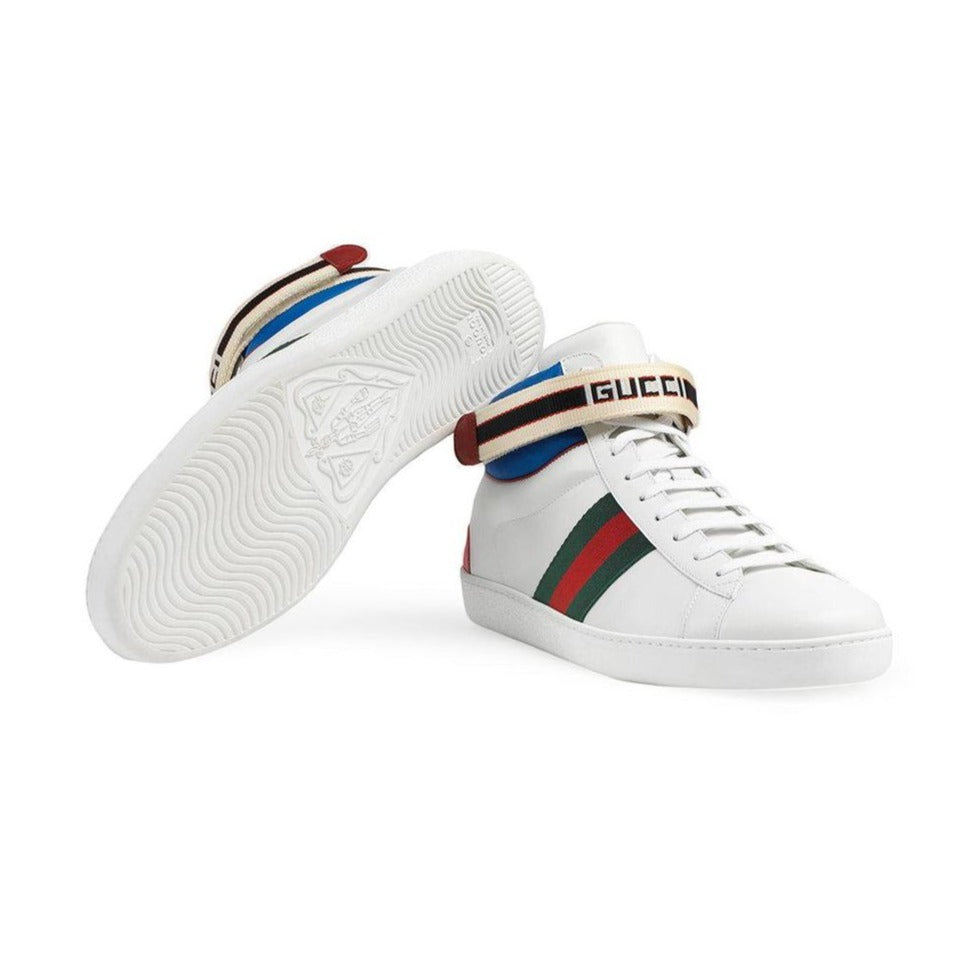 Gucci Stripe Ace High-top Sneakers