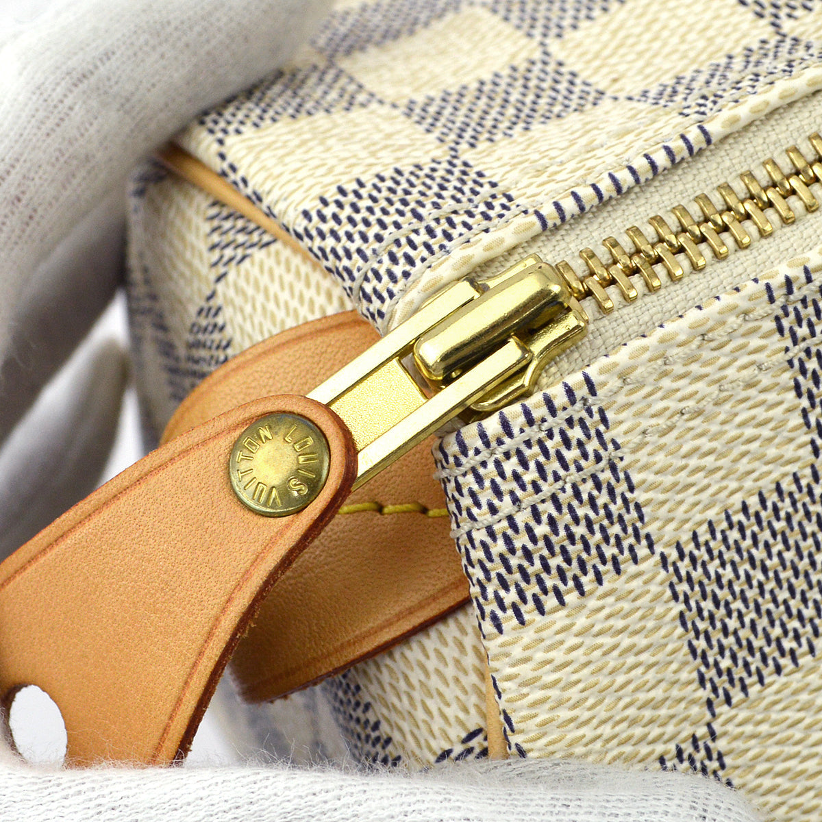 Louis Vuitton 2007 Damier Azur Speedy 25 HandBag N41534