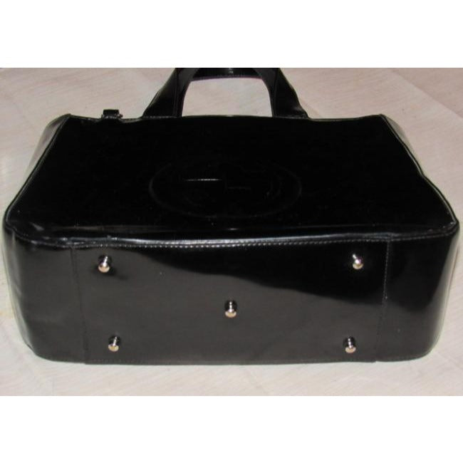 Gucci Soho Vintage Black Patent Leather Satchel