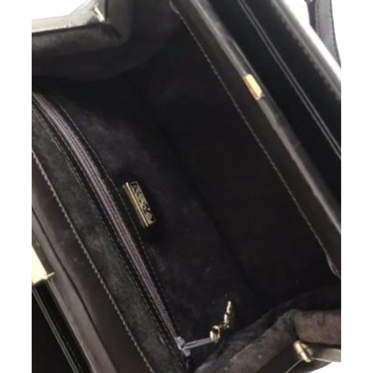 Gucci, unique, brown leather, large satchel style  shoulder bag with a snap hinged top, two longer gold chain & leather shoulder straps