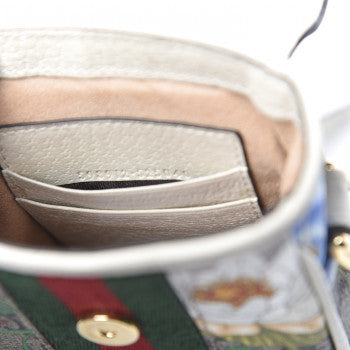 Gucci Ophidia Flora GG Crossbody Shoulder Bag in White