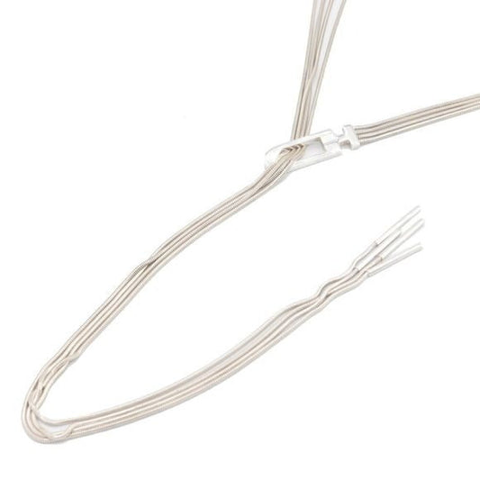 Gucci sterling three strand lariat necklace w square G clasp
