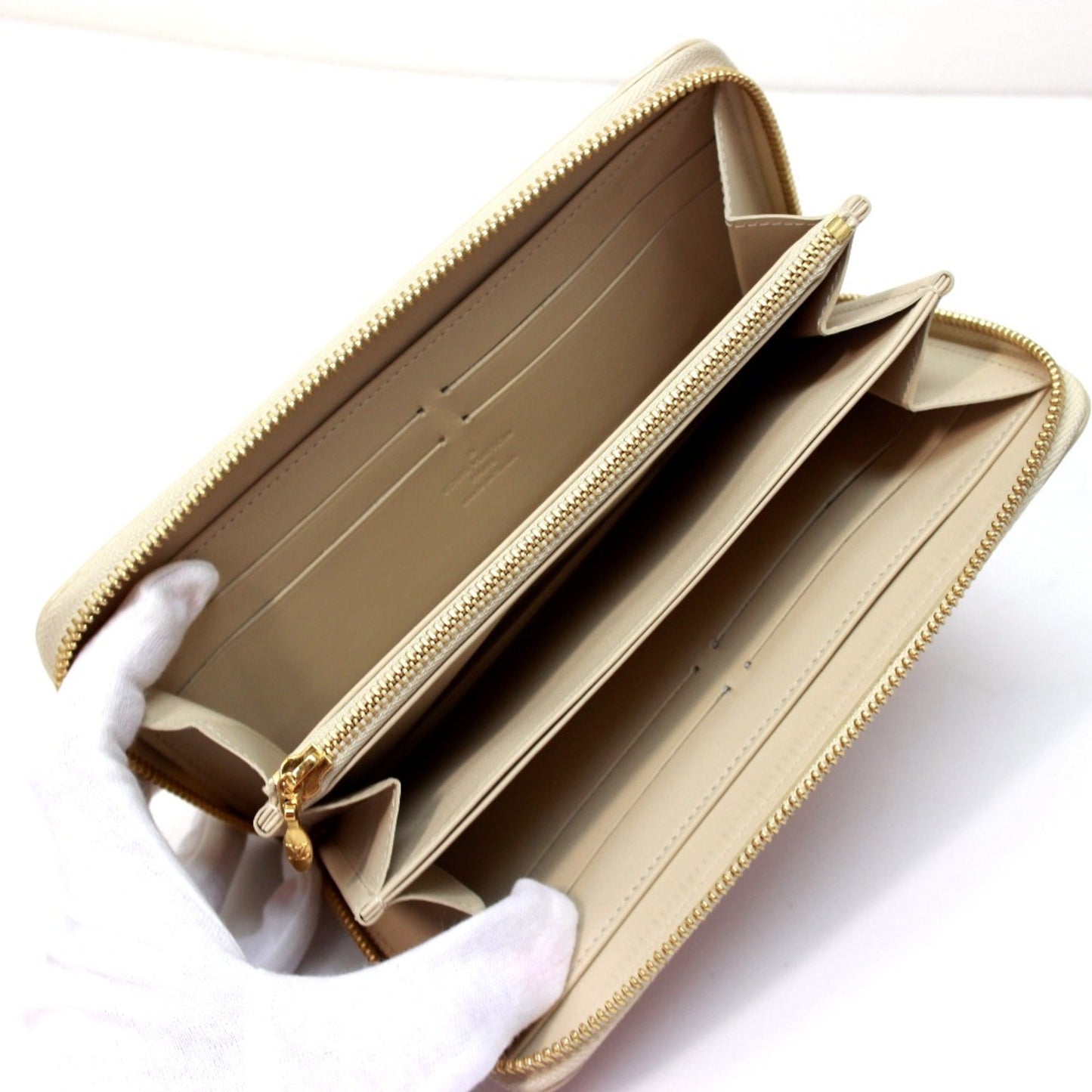 Louis Vuitton  Leather Long Wallet (Bi-Fold)