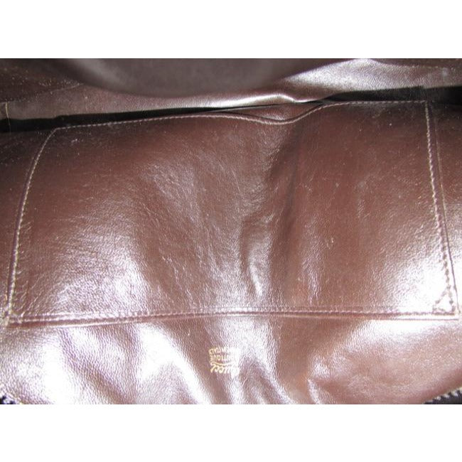 Gucci Vintage Pursesdesigner Purses Dark Brown Suede And Leather Leathersuede Satchel