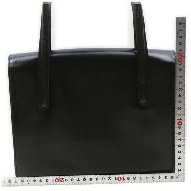 Gucci Early Kelly Style Glossy Black Leather